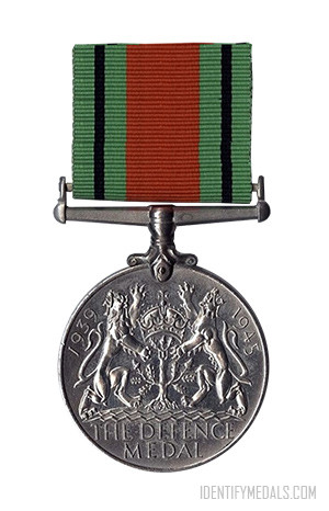 British Military Medals - WW2 - The Defence Medal