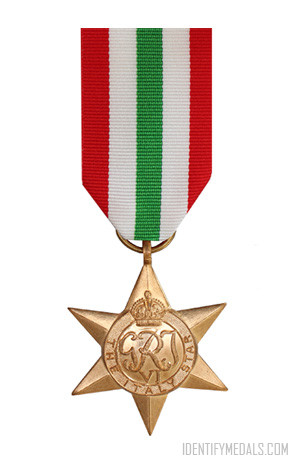 British WW2 Italy Star Medal 