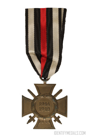 WW1 Medals and Awards: The Honour Cross of the World War 1914/1918 (Hindenburg Cross)
