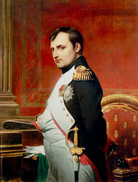 As Emperor, Napoleon always wore the Cross and Grand Eagle of the Legion of Honor.