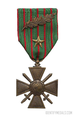 Ruban Médaille Interalliée 1914-1918 14cm WW1 French Ribbon Inter-Allied Medal 
