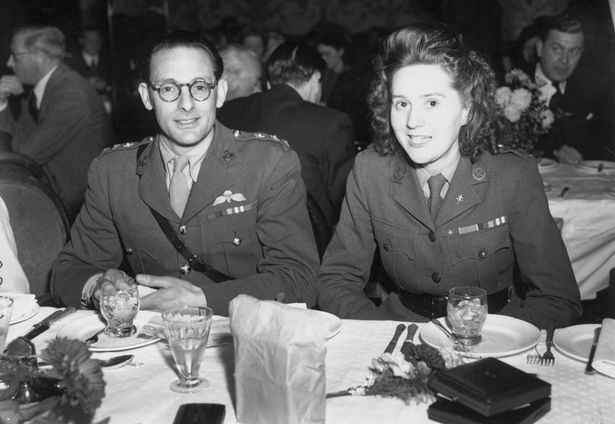French secret agent and heroine Odette Sansom at a restaurant with her fiance, Captain Peter Churchill (Image: Getty)