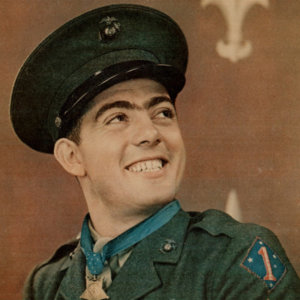 Photo of John Basilone appeared in The New York Daily News.