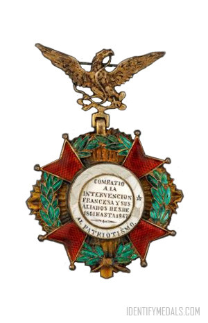 Cross for the French Intervention - Mexican Medals & Awards - Pre-WW1