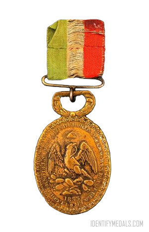The Defense of Puebla Medal - Mexican Medals & Awards - Pre-WW1