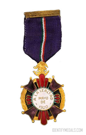 The Cross for Loyalty to the Assassinated President Venustiano Carranza - Mexican Medals & Awards - WW1