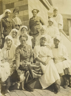 "The Chief" (Elsie Inglis) and some of her sisters - 1916