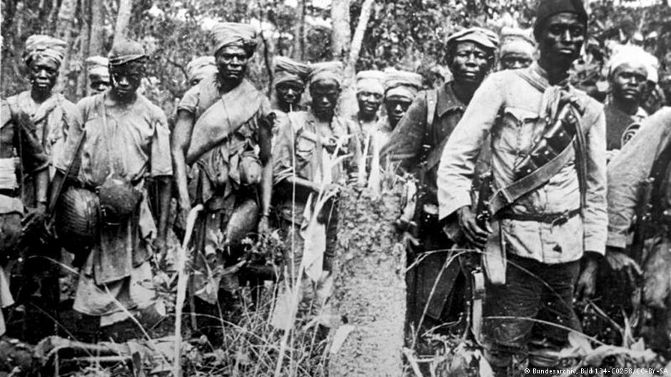 Askaris and bearers in German East Africa