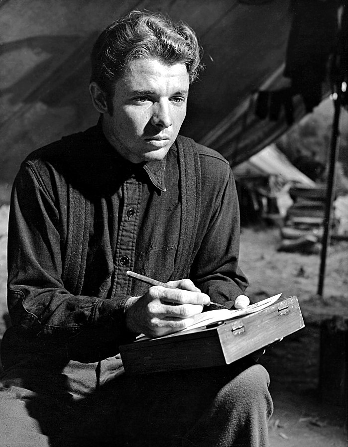 Original studio publicity photo of Audie Murphy for film The Red Badge of Courage. No writing on back.