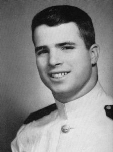 McCain at the Naval Academy, 1954