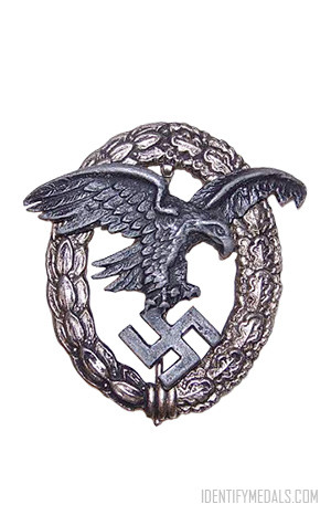 The Observer Badge of the Luftwaffe - Nazi German Medals WW2