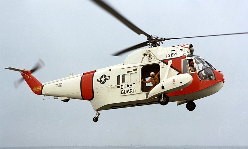 A U.S. Coast Guard HH-52A Seaguard helicopter.