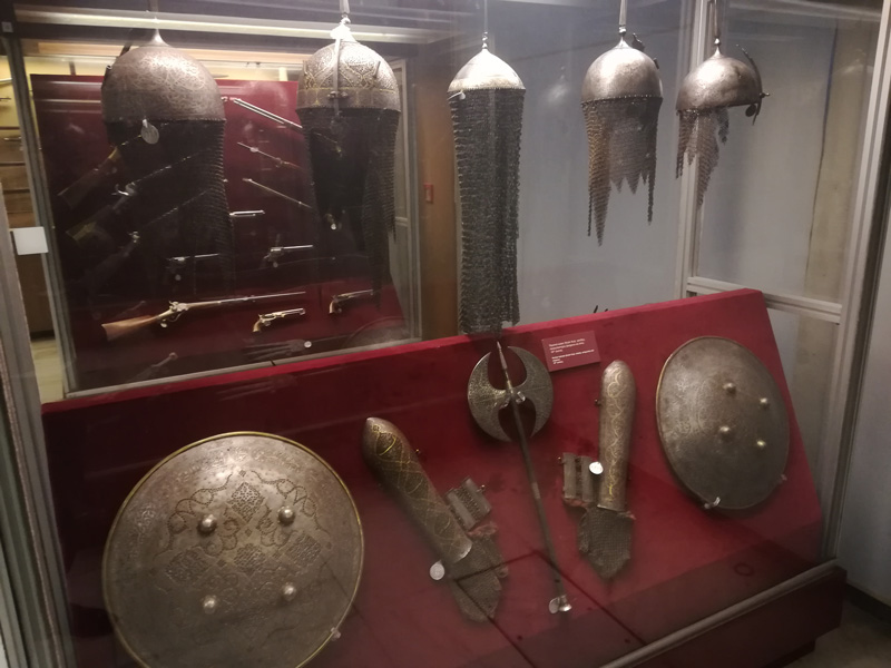Athens War Museum - Helmets and Medieval Weapons