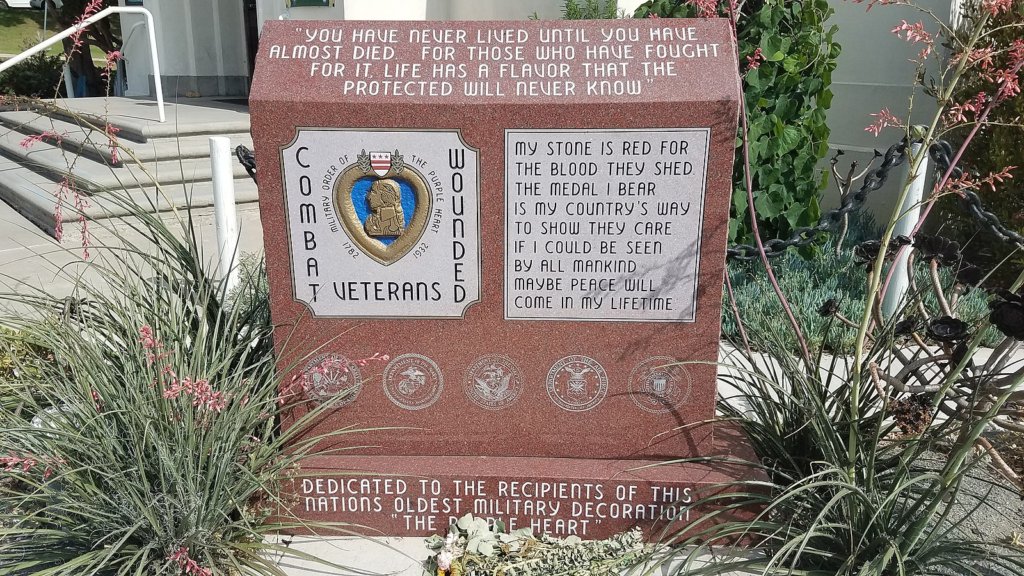 Balboa Park Purple Heart monument