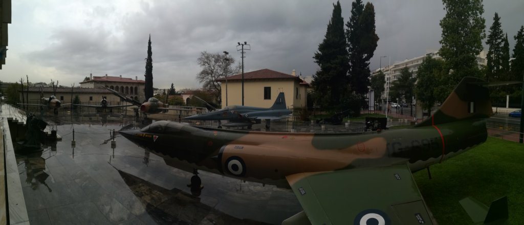 The entrance to the Athens War Museum