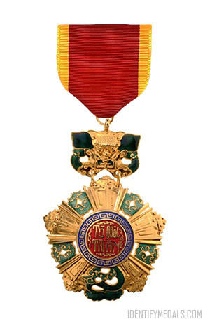 ^A20-133 US Vietnam National Order Medal Ordensspange Ribbon Bar 