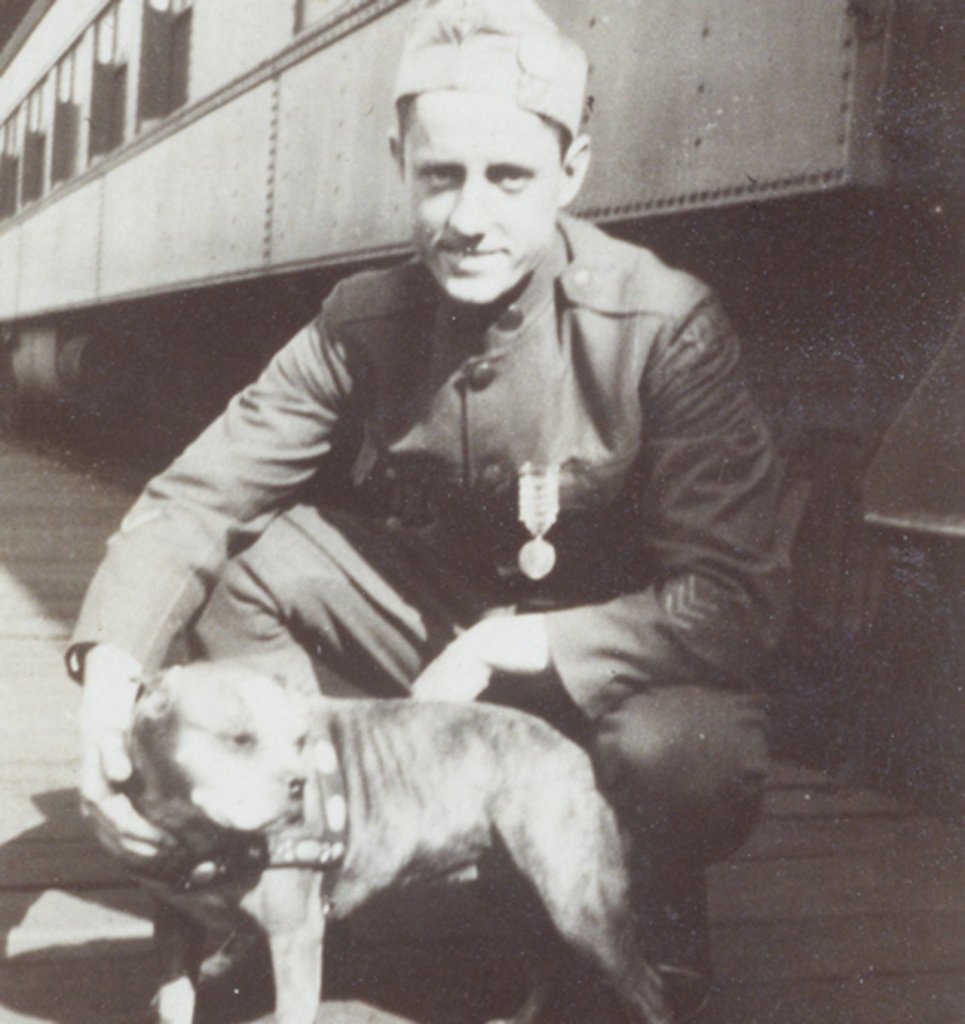 Sergeant Stubby with Corporal Robert Conroy