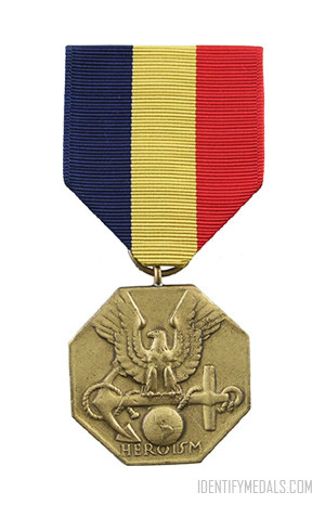American WW2 Medals - The Navy and Marine Corps Medal