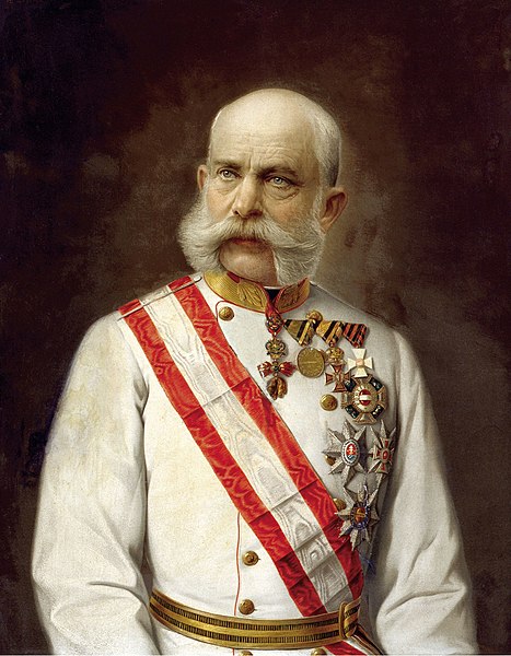 Franz Josef I wearing the Grand Cross sash and star