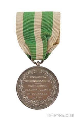 British Campaign Medals: The Messina Earthquake Commemorative Medal