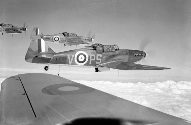 Four 264 Squadron Defiants