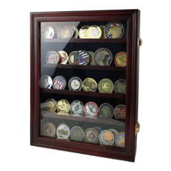 Military Coin Hanging Display Case