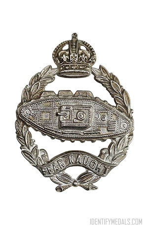 The Royal Tank Regiment Cap Badge - British Medals & Awards - WW2