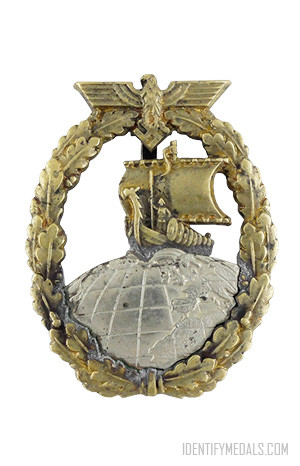 Third Reich Medals, Naval War/Kriegsmarine: The Auxiliary Cruiser Badge