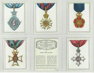 Cigarette cards medals & decorations of the british commonwealth