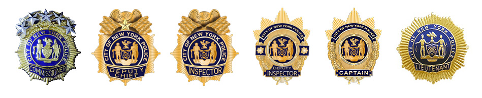 Badges of the New York City Police Department