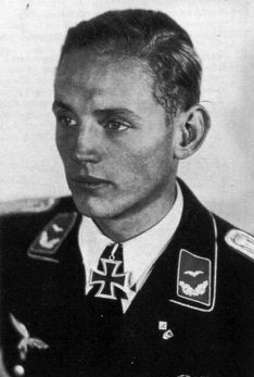 Erich Hartmann as a Luftwaffe Leutnant (1942–1944).