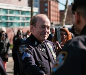 Sergeant James Clarke of NYPD Patrol Borough Queens South retiring after serving 41 years. Image courtesy of NYPD IG.