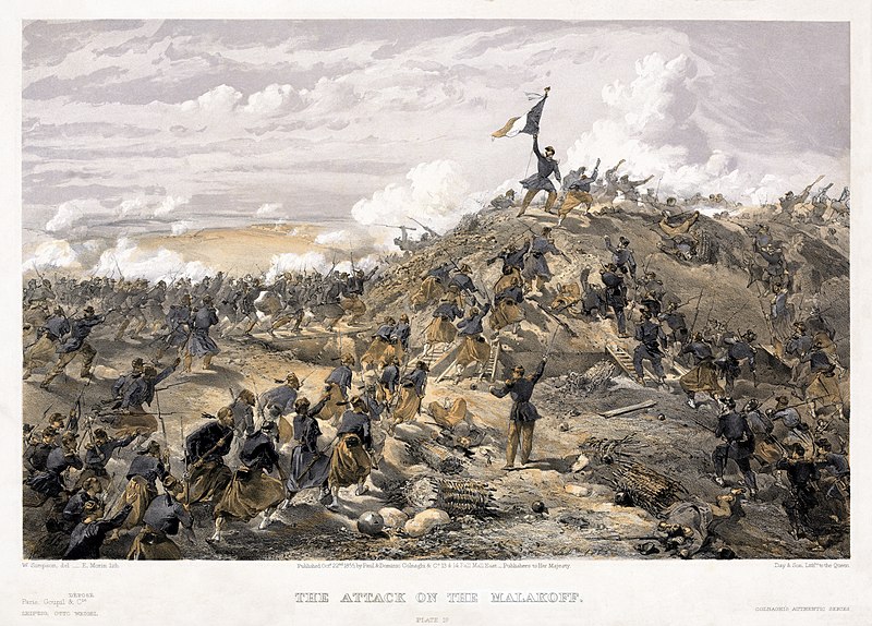 Attack on the Malakoff, by William Simpson