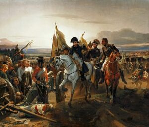 Napoleon at the Battle of Friedland (1807).