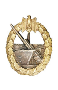 The Naval Artillery War Badge - German Medals & Awards WW2