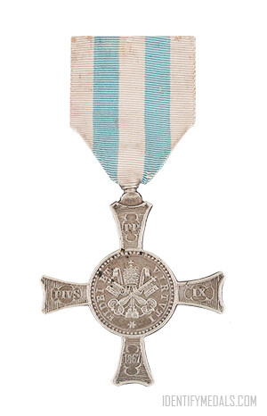 The Vatican Cross of Mentana - Vatican Medals & Awards