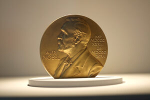 The Nobel Prize and Its Medal. Courtesy of Queen's University.