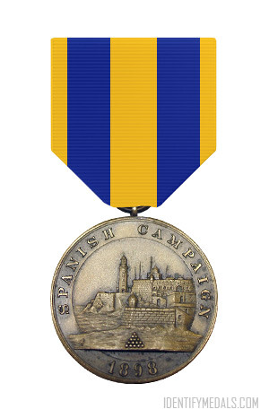 The U.S. Navy Spanish Campaign Medal - Second ribbon.