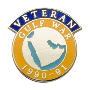 An enamelled badge for Gulf War Veterans.