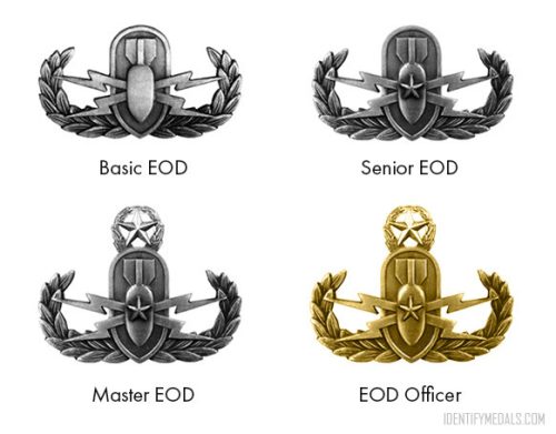 U.S. Marine Corps Breast Insignia: Explosive Ordnance Disposal Insignia.